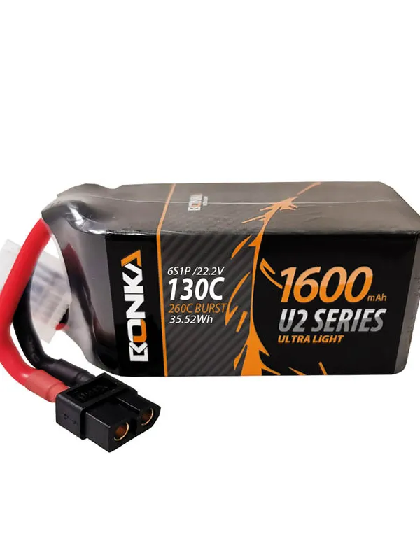 Batterie LiPo Bonka U2 Ultra 6S 1600mAh 130C (XT60)