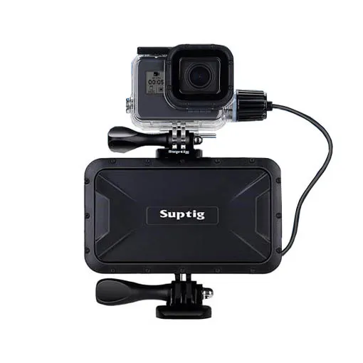 Caisson étanche Suptig avec batterie externe pour GoPro HERO13/12/11/10/9