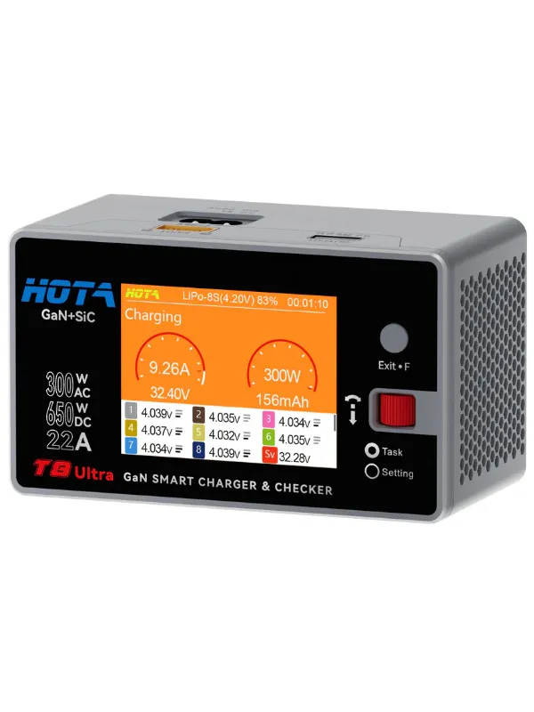 Chargeur HOTA T8 Ultra AC/DC (AC 300 W - DC 650W)