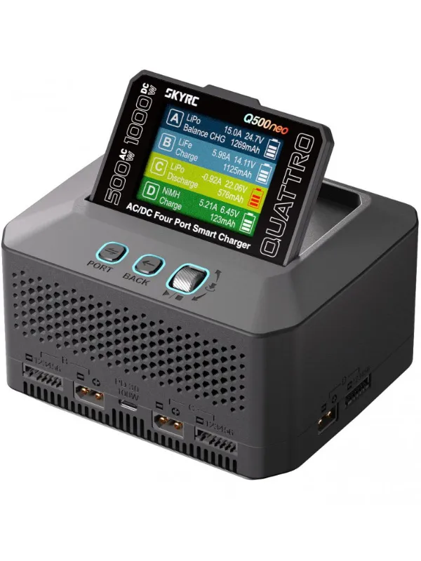 Chargeur SkyRC Q500 Neo Quattro AC/DC (AC 500W DC 100W)