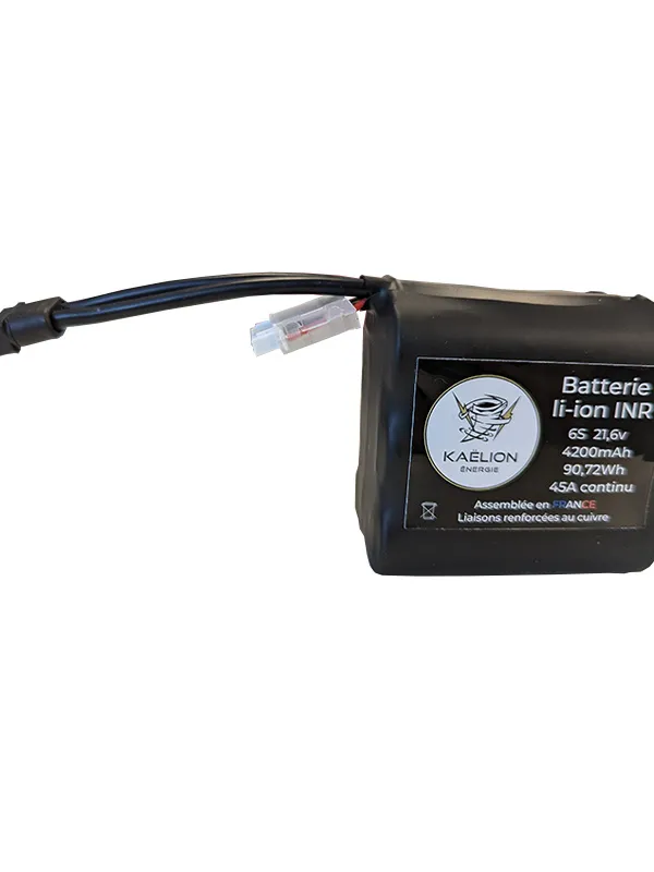 Batterie Li-ion Kaëlion Énergie 21700 6S 4200mAh 45A