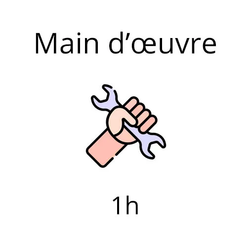 Forfait main d'œuvre 1h