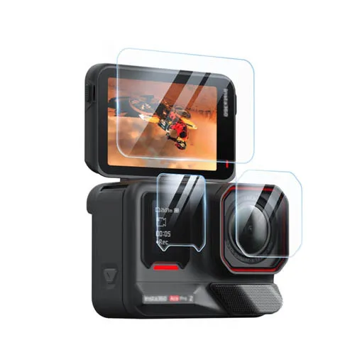 Kit de films de protection LCE en verre trempé pour Insta360 Ace Pro 2