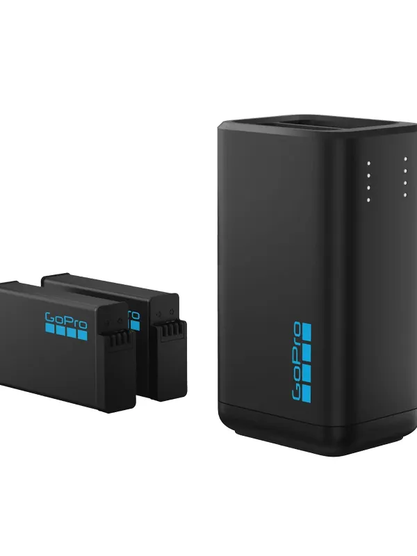 Chargeur de batterie double + 2 batteries GoPro pour MAX 2