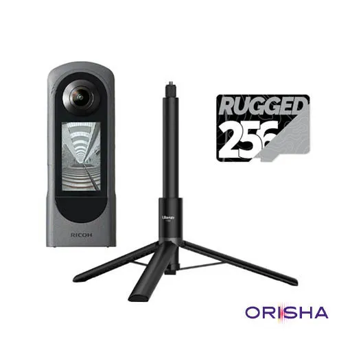 Pack Spécial Orisha Ricoh Theta X avec perche 3en1 + 256Go