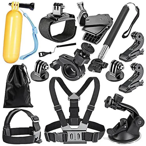 Kit de 14 accessoires Basic LCE pour caméras d'action