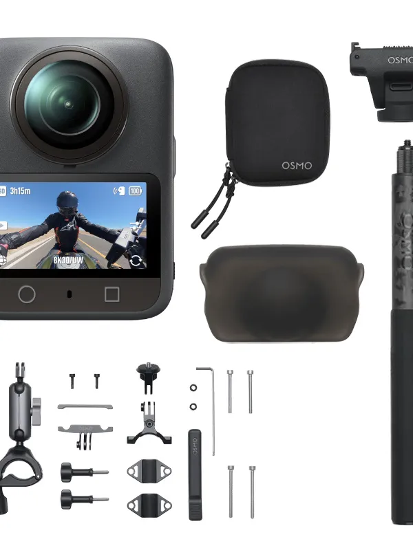 DJI Osmo 360 Bundle vélo (vue arrière)