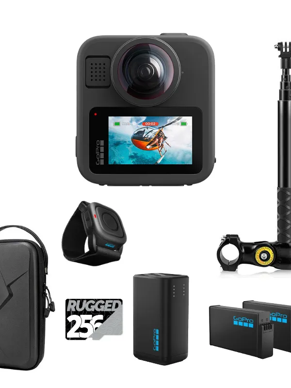 GoPro MAX 2 - Pack 360 vélo Goggles Street / Maps / Panoramax