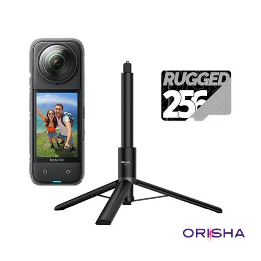 Pack Spécial Orisha Insta360 X4 avec perche 3en1 + 256Go