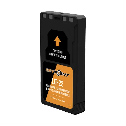 Bloc batterie rechargeable LIT-22 Spypoint pour caméras Flex