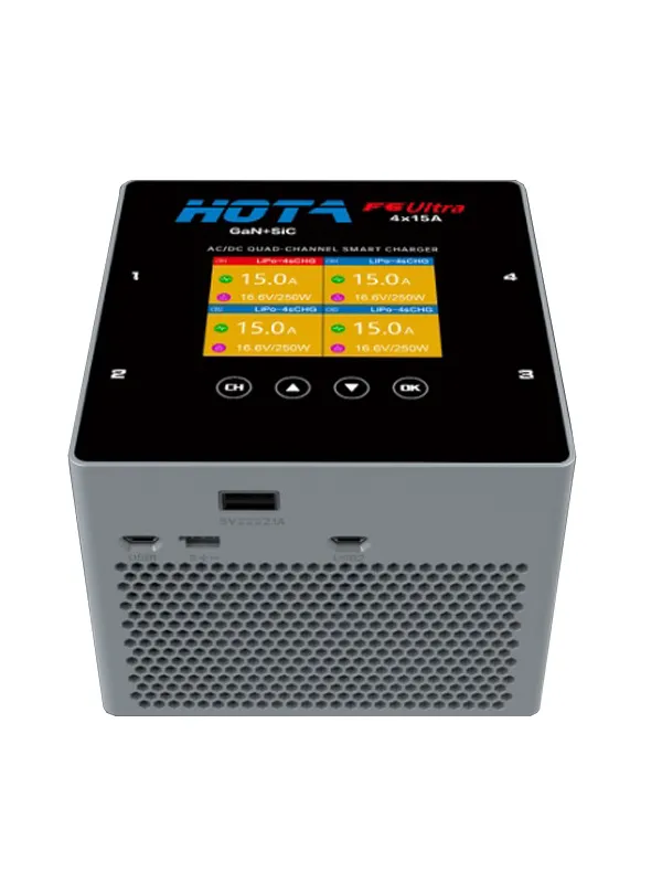 Chargeur intelligent HOTA F6 Ultra AC/DC (AC 500W - DC 4x 250W)