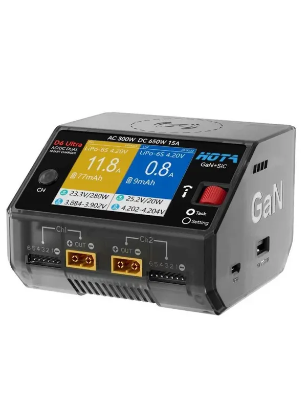 Chargeur HOTA D6 Ultra AC/DC (AC 300W - DC 2x 325 W)