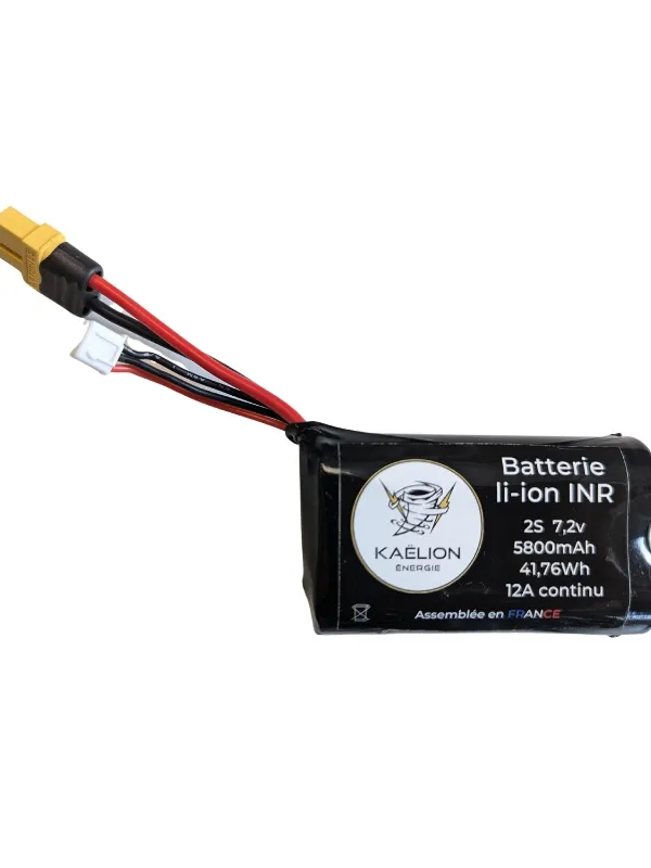 Batterie Li-ion Kaëlion Énergie 21700 2S 5800mAh 12A