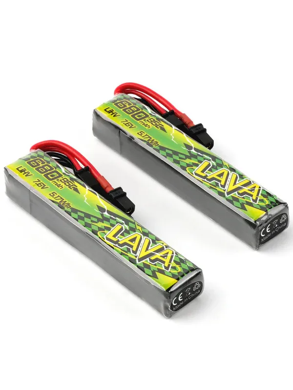 Pack de 2 batteries LiHV BetaFPV LAVA II 2S 680mAh 95C (XT30)