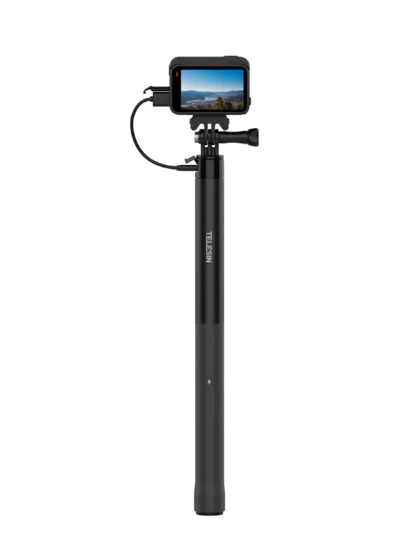 Perche Power Selfie Stick 2.0 Telesin avec batterie intégrée