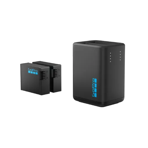 Hub de charge double + deux batteries Enduro pour MISSION 1 PRO/1/GoPro HERO13 Black
