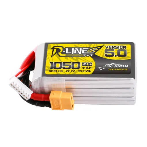 Batterie LiPo Tattu R-Line V5.0 6S 1050mAh 150C