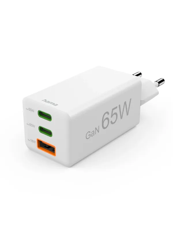 Mini chargeur Hama 65 W USB-A/2x USB-C