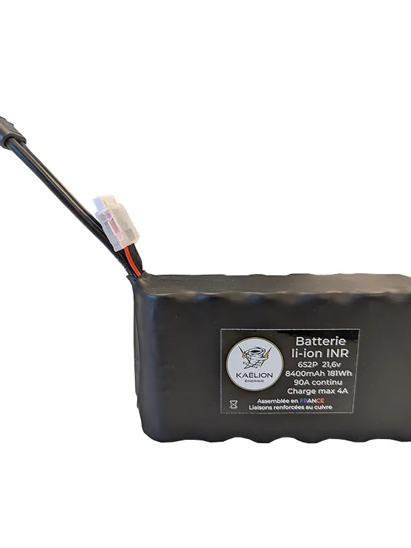 Batterie Li-ion Kaëlion Énergie 21700 6S2P 8400mAh 90A