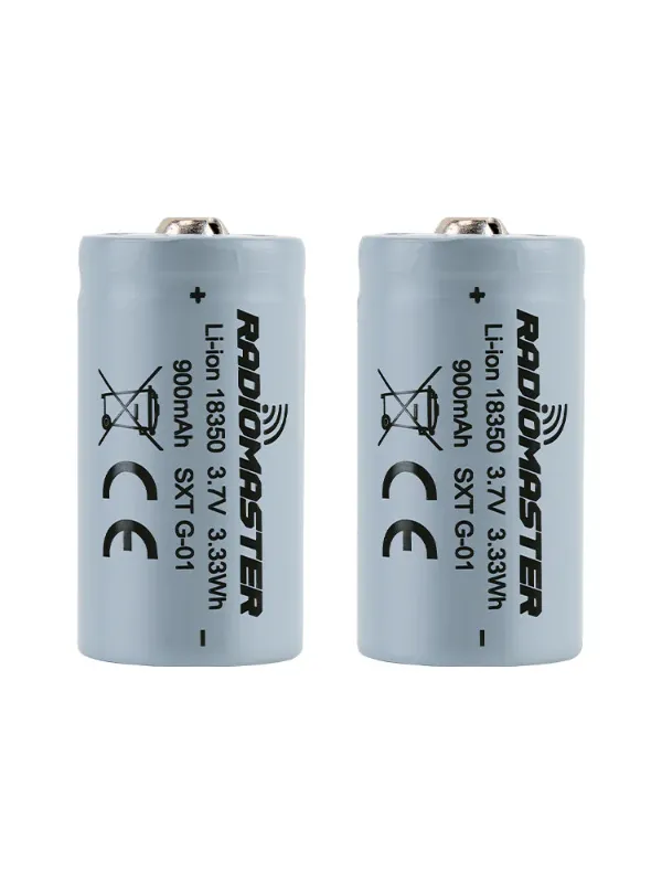 Accus rechargeables RadioMaster 18350 900mAh pour RadioMaster Zorro