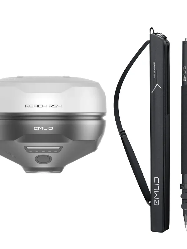 Pack mobile Emlid Reach RS4 (station et canne télescopique)