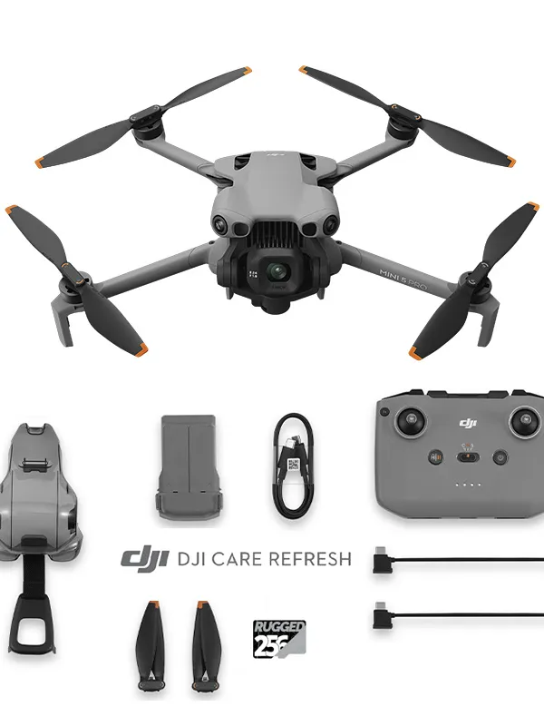DJI Mini 5 Pro avec radiocommande DJI RC-N3 - Starter Pack