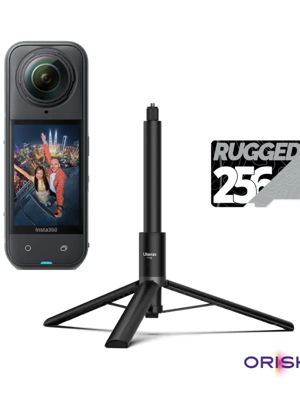 Pack Spécial Orisha Insta360 X5 avec perche 3en1 + 256Go