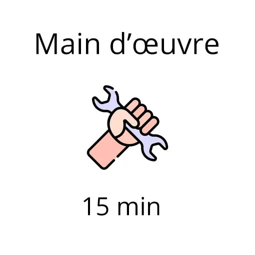 Forfait main d'œuvre 15 minutes