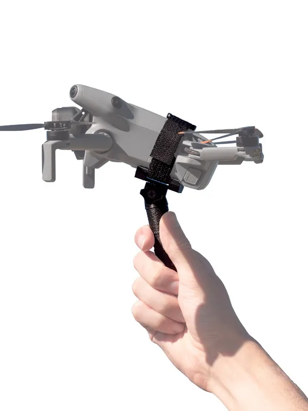 Support ventral 2en1 avec fixation GoPro / poignée LCE pour DJI Mini 5 Pro