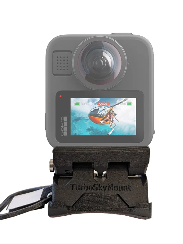 Support magnétique parachutisme TurboSkyMount pour casque sphérique pour GoPro MAX 2
