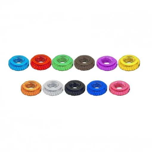 Kit LemonFPV de 10 stack spacers moletés anodisés M3 2mm