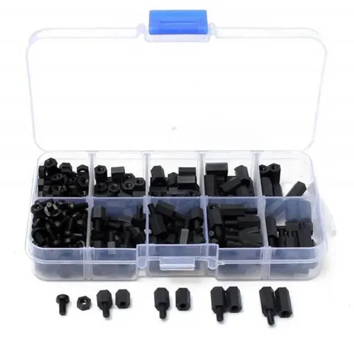 Assortiment de visserie, entretoises et écrous nylon LemonFPV