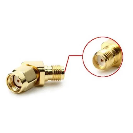 Adaptateur LemonFPV RP-SMA mâle à 45° vers SMA femelle
