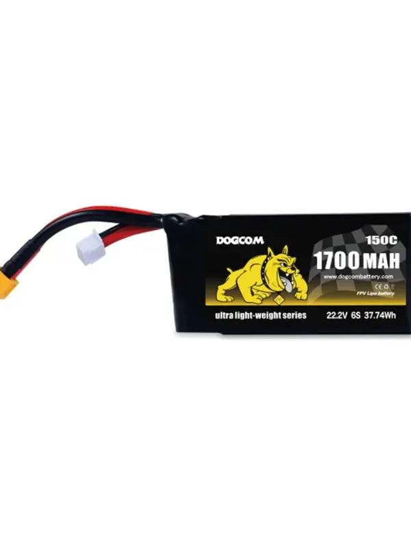 Batterie LiPo Dogcom 6S 1700mAh 150C Ultra Series