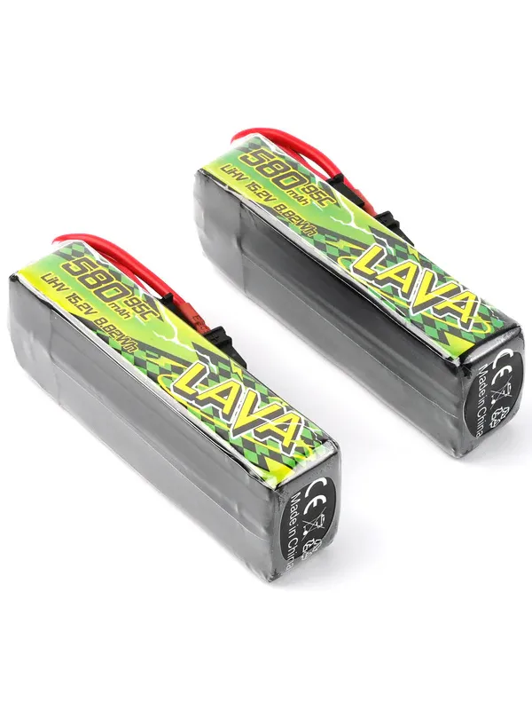 Pack de 2 batteries LiHV BetaFPV LAVA II 4S 580mAh 95C (XT30)