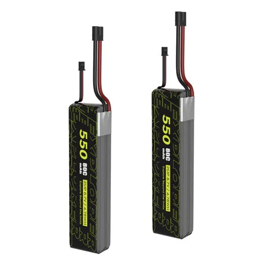 Kit de 2 batteries LiHV Explorer Flywoo 2S 550mAh 80C