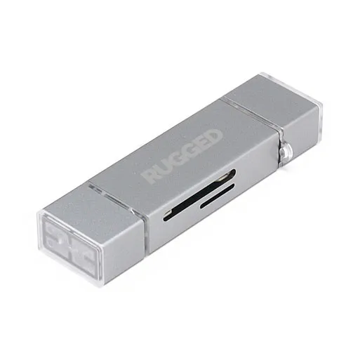 Lecteur de cartes Rugged USB-C + USB OTG, SD/microSD
